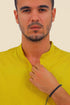 T-Shirt in cotton with round neckline with front opening
